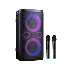 Hisense Party Rocker One fekete Bluetooth hangszóró + mikrofon (Újracsomagolt)