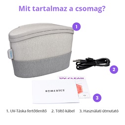 HoMedics SAN-B100GY UV-Clean vírus- és baktériumölő fertőtlenítő neszeszer