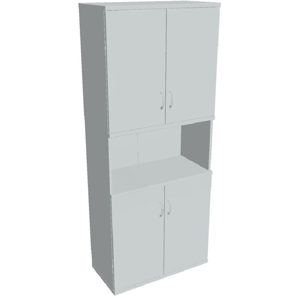 Hobis STRONG S 5 80 05 szürke 192x80 cm ajtós polcos szekrény