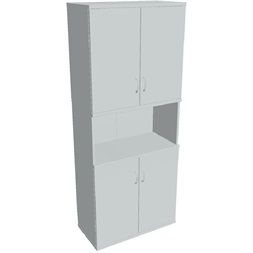 Hobis STRONG S 5 80 05 szürke 192x80 cm ajtós polcos szekrény