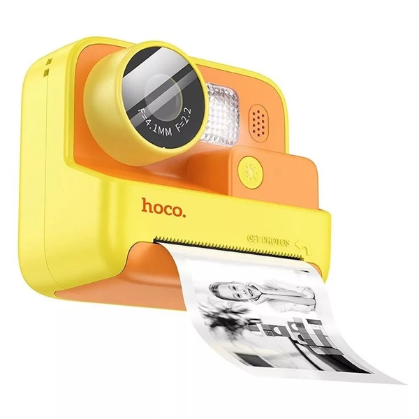 Hoco DV200 sárga nyomtatóval gyermek digitális fényképezőgép