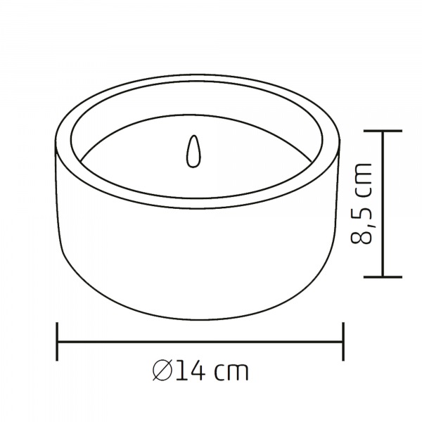 Home CDL 14 LED-es kő mécses