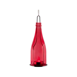 Home GB 23/RD LED mécsessel dekorációs piros üveg