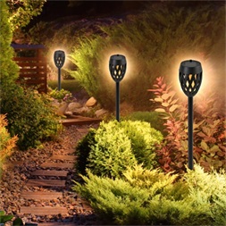 Home MX 200 Solar napelemes műanyag kerti fáklya