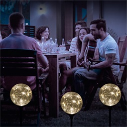 Home MX 624 meleg fehér LED-es napelemes kerti lámpa