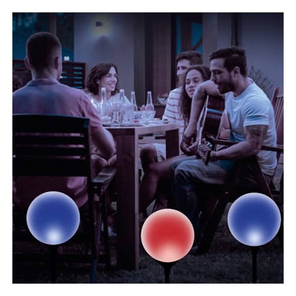 Home MX 625 napelemes LED színváltós kerti lámpa