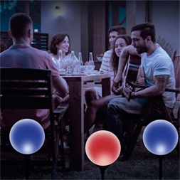 Home MX 625 napelemes LED színváltós kerti lámpa