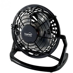 Home TF 10 fekete, 10 cm, sebességfokozat száma:1, 2,5 W, USB-s asztali ventilátor