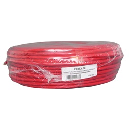 Honnor Security 2x2x1R 4 eres tűzjelző kábel 1 mm2 névleges keresztmetszetű, sodrott réz erek, piros PVC köpeny, árny,