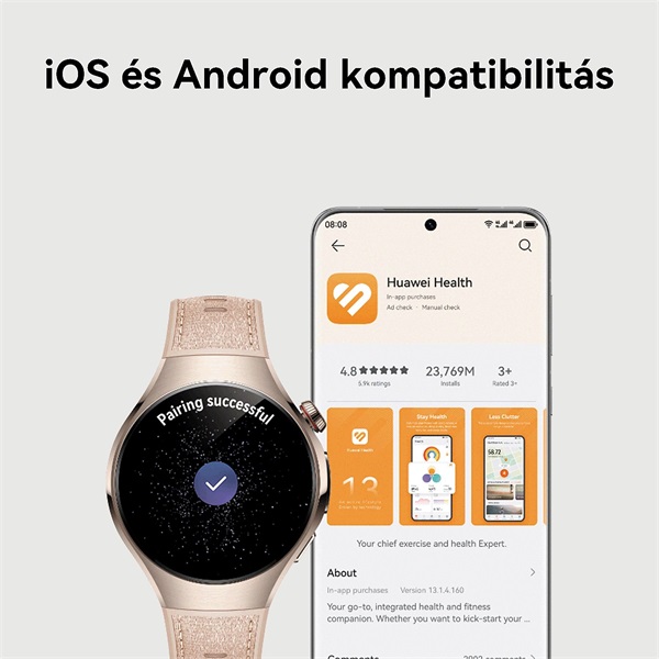 Huawei Watch 5 (46mm) titánium okosóra