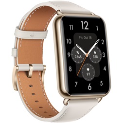 Huawei Watch Fit 2 bőr pántos fehér okosóra (Újracsomagolt)