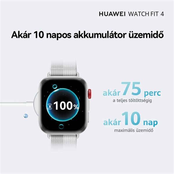 Huawei Watch Fit 4 fekete okosóra