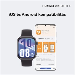 Huawei Watch Fit 4 fekete okosóra