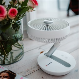 Humanas F01 fehér, 17 cm, 10W, vezeték nélküli ventilátor