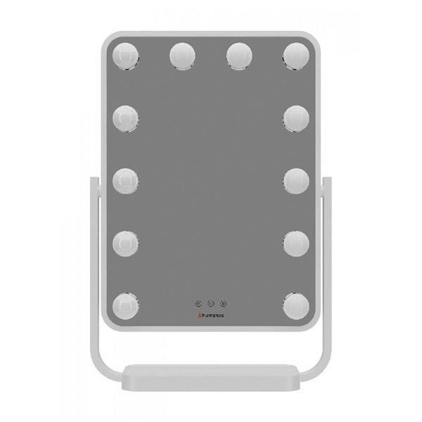 Humanas HS HM01 LED világítással fehér sminktükör