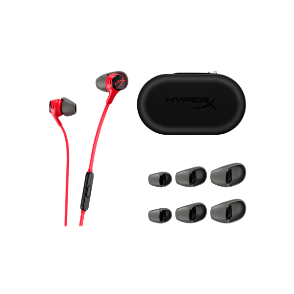 HyperX Cloud Earbuds II piros vezetékes mikrofonos fülhallgató