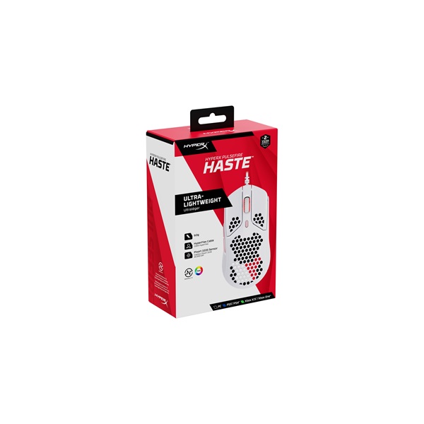 HyperX Pulsefire Haste fehér-rózsaszín gamer egér