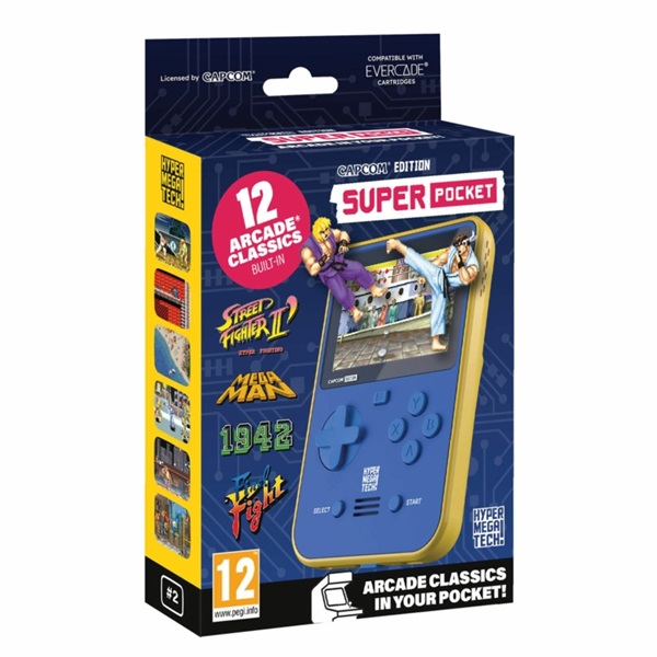 Hyper Mega Tech Retro Gaming Capcom Edition 2,8” hordozható kézikonzol
