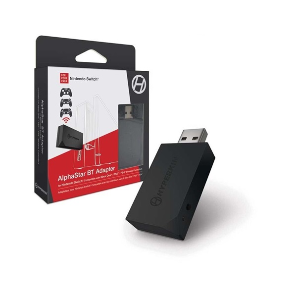 Hyperkin M07480 AlphaStar Nintendo Switch/Xbox One/PS5/PS4 kontrollerhez BT adapter