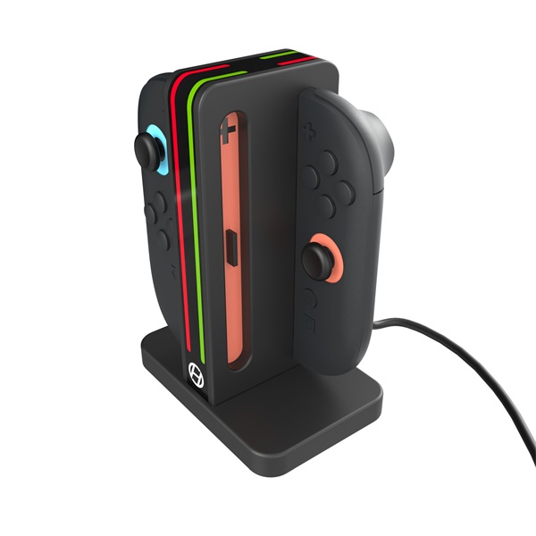 Hyperkin M07718 Power Spire Nintendo Switch 2 Joy-Con fekete töltőállvány