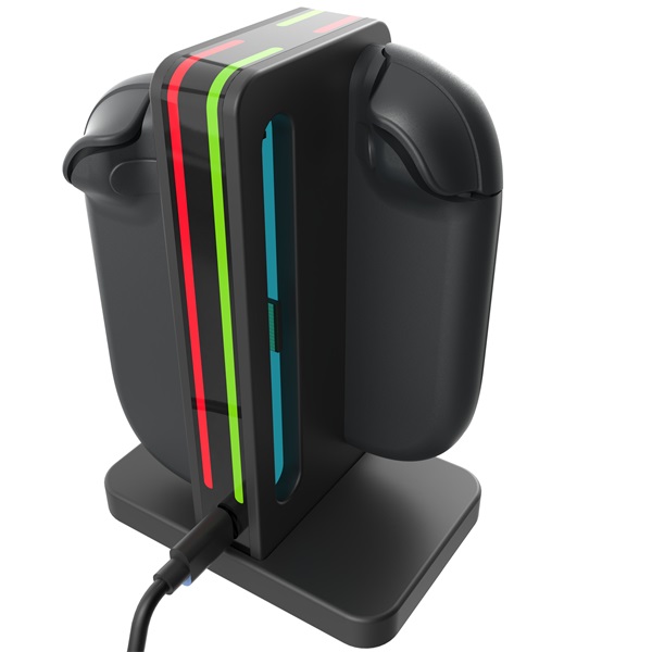 Hyperkin M07718 Power Spire Nintendo Switch 2 Joy-Con fekete töltőállvány