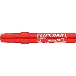 ICO Flipchart 12 piros marker