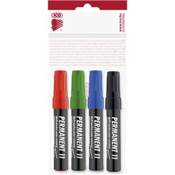 ICO Permanent 11 4 db-os vegyes színes marker