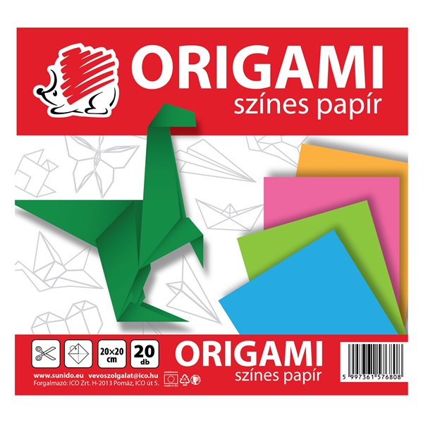 ICO Süni 20 lap origami lapok