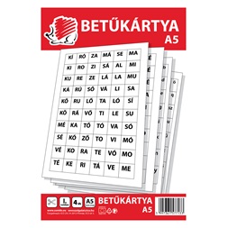 ICO Süni A5 4 lap betűkártya