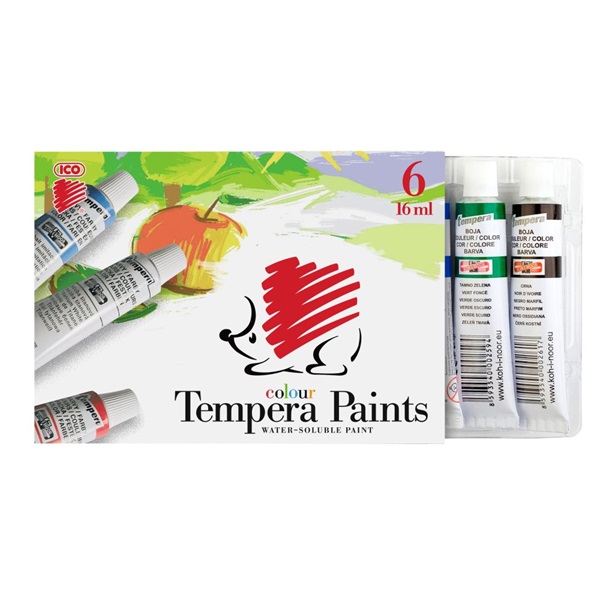 ICO Süni 16ml 6 színű tempera készlet