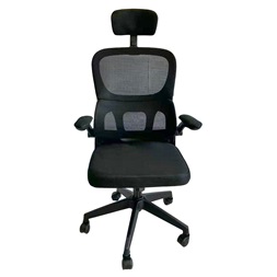 IRISOffice Arcadia fekete, ergonómikus, szövet-hálós irodai forgószék fej és háttámasszal