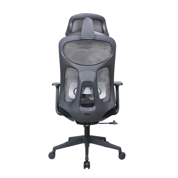 IRISOffice Mirage fekete ergonómikus, szövet-hálós irodai forgószék fej és háttámasszal