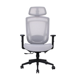 IRISOffice Nimbus szürke ergonómikus, szövet-hálós irodai forgószék fej és háttámasszal
