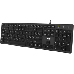 IRIS B-23 USB fekete Slim billentyűzet