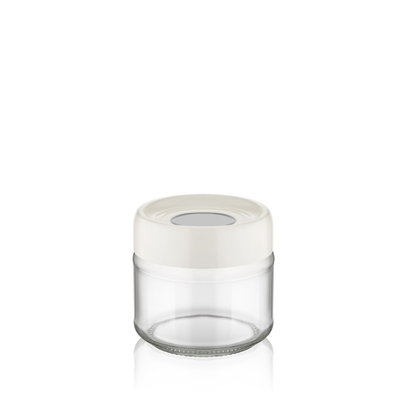 IRIS C-00113 Ring üveg tároló 300ml, fekete, elfántcsont vagy szürke színű