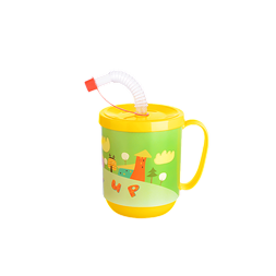 IRIS FUNNY bögre tetővel, szívószállal 350ml AP-9484