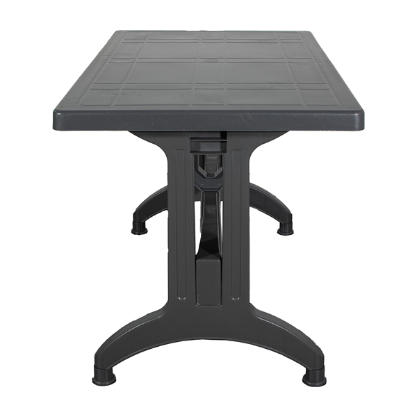 IRIS GF-1000A Stable antracit műanyag asztal 70x120cm