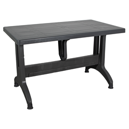 IRIS GF-1000A Stable antracit műanyag asztal 70x120cm