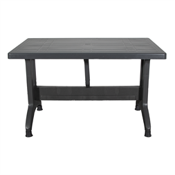 IRIS GF-1000A Stable antracit műanyag asztal 70x120cm