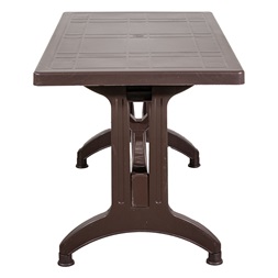 IRIS GF-1000BR Stable barna műanyag asztal 70x120cm