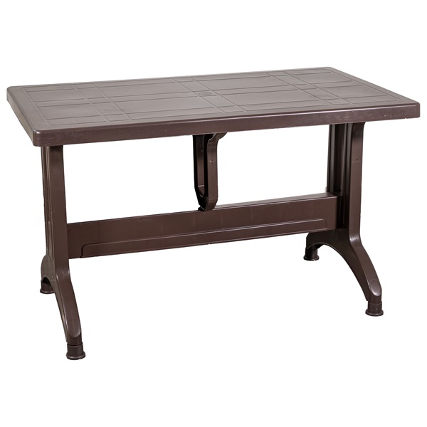 IRIS GF-1000BR Stable barna műanyag asztal 70x120cm