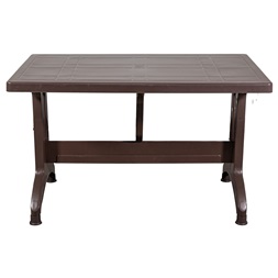 IRIS GF-1000BR Stable barna műanyag asztal 70x120cm (Használt - B)