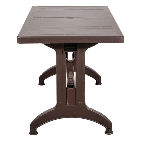 IRIS GF-1000BR Stable barna műanyag asztal 70x120cm (Használt - B)