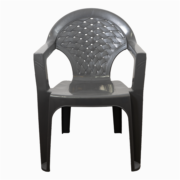 IRIS GF-300A Palmiye antracit műanyag karfás kerti szék