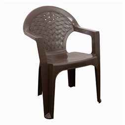 IRIS GF-300BR Palmiye barna műanyag karfás kerti szék