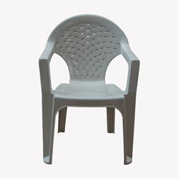 IRIS GF-300G Palmiye szürke műanyag karfás kerti szék