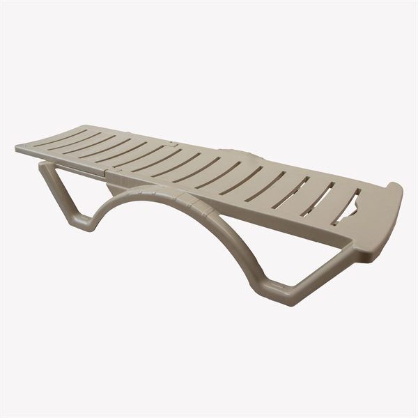 IRIS GF-610 Sunset capuccino műanyag, háttámlás napágy 65x188x30cm