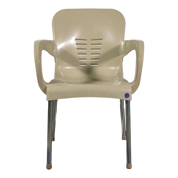 IRIS GF-700C Paris CAPPUCCINO kerti műanyag szék fém lábakkal 60x50x80cm