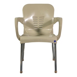 IRIS GF-700C Paris CAPPUCCINO kerti műanyag szék fém lábakkal 60x50x80cm