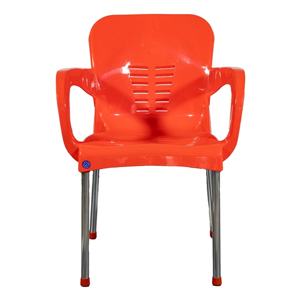 IRIS GF-700O Paris narancssárga kerti műanyag szék fém lábakkal 60x50x80cm